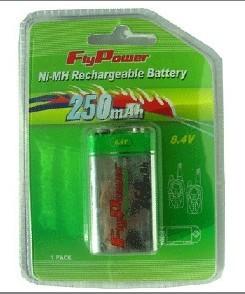 Nimh 9V 250mAh