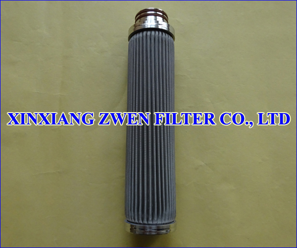 Pleated Sintered Fiber Felt Filter 