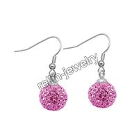 crystal ball earrings,crystal ball studs,925 silver earrings,fashion earrings