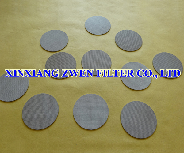 Sintered Metal Filter Disc