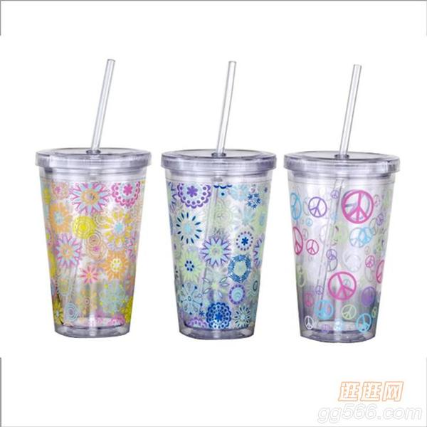 OEM double walls plastic tumbler