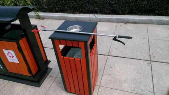 Hot Sale WPC Outdoor Trash Bin