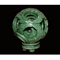 Jade puzzle ball 6 layer