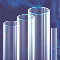 transparent quartz glass tube
