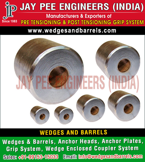 Barrels and wedges Manufacturers Suppliers Exporters in India