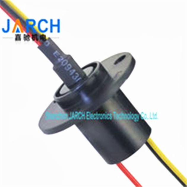 3 Wires Gold Gold Wind Turbine Slip Ring Capsule For Electromechanical System , Smoother Running 