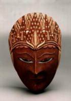 wooden batik mask