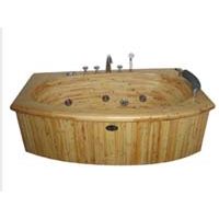Wooden bathtub