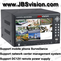 H.264 4/8channel realtime stand alone DVR build-in 7inch LCD monitor (www.JBSvision.com)
