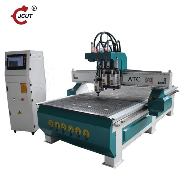 Three spindle wood cnc router machine