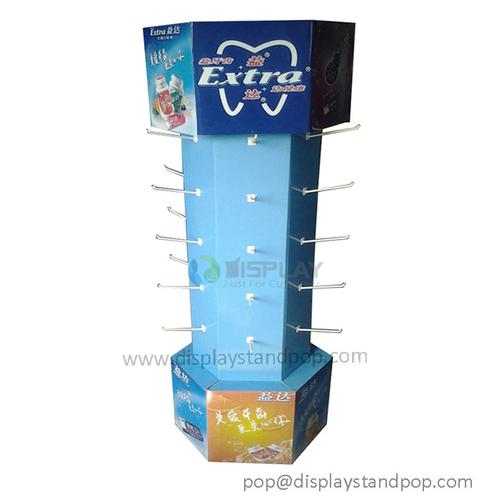 Cardboard  Peg Hook Displays, Floor Displays with Peg Hooks