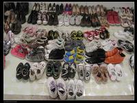 Sorted Used shoes for export