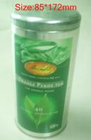promotional round tea tin box