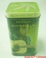 rectangle tea tin can