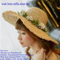 wide brim raffia straw hats