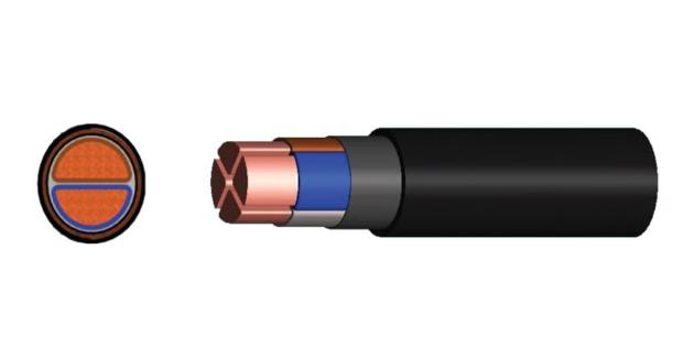 2.5mm Orange Circular Cable 2 Core+ Earth 0.6-1kv