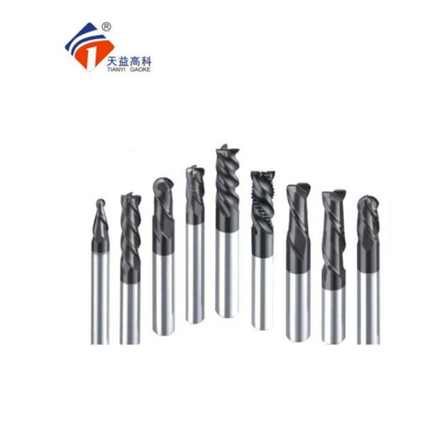 various types cnc machine carbide milling cutters