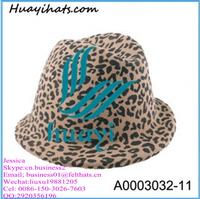 customed print wool felt ladies hats