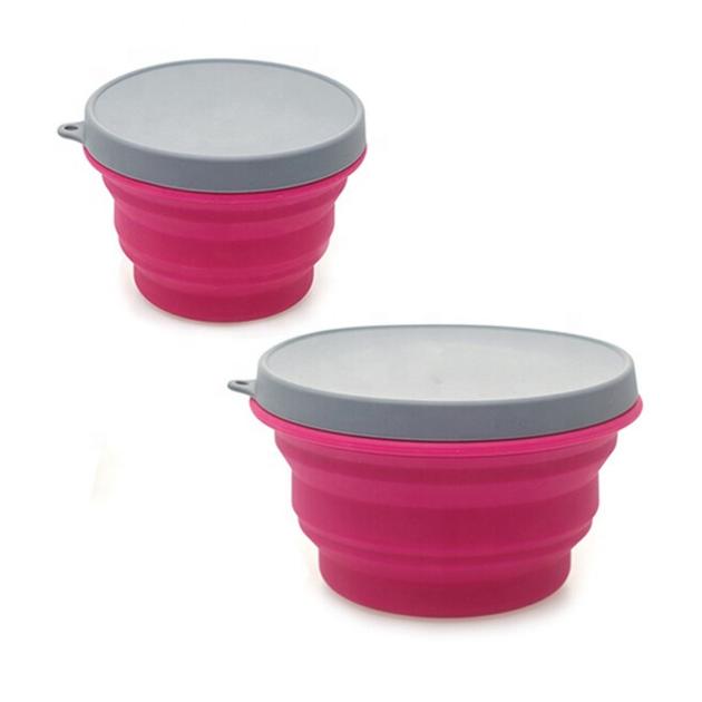 Wholesale Travel Portable Silicone Folding Bowl