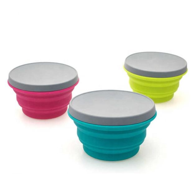 Wholesale Travel Portable Silicone Folding Bowl BPA Free Baby For Instant Noodle Bowl