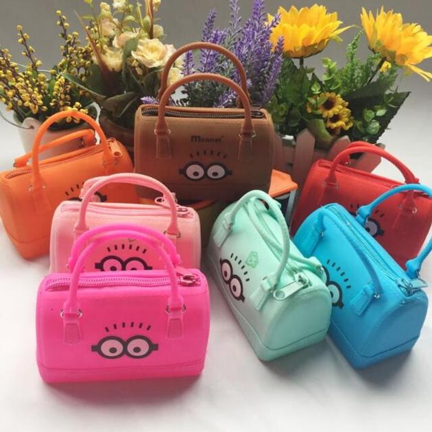 Wholesale monederos de silicon baby cute small children mini handbags designers silicone little girl