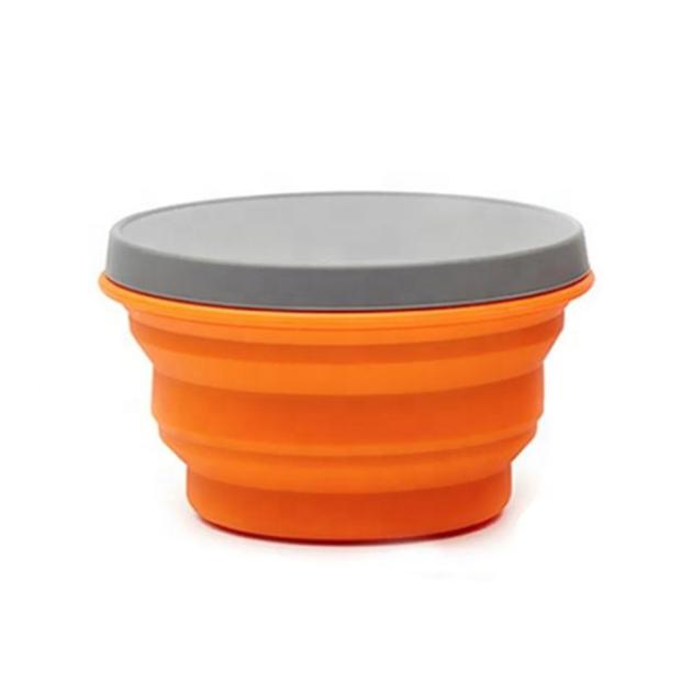 Wholesale Travel Portable Silicone Folding Bowl