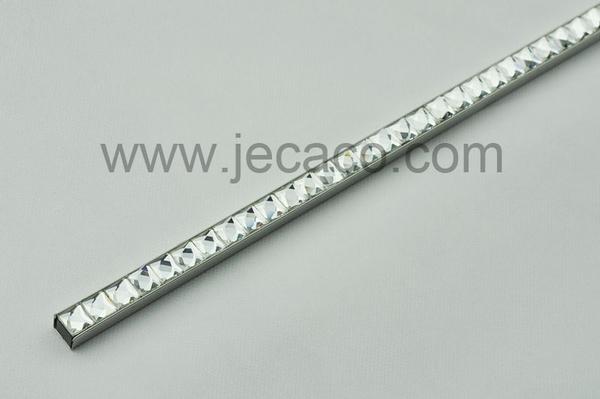 stainless steel with glass decor tile trim,border