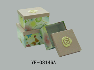 Square Box with UV fllower print