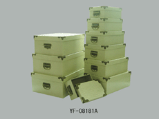 Crocodile leather square box