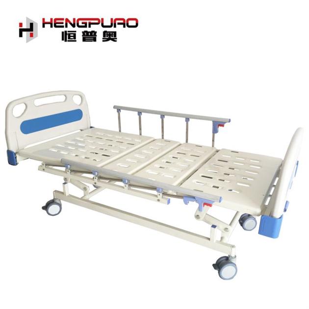 3 Cranks Manual Hospital Bed For