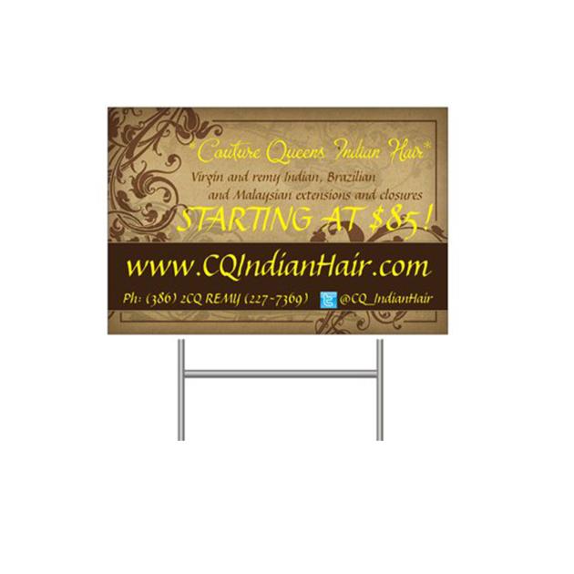 PP Corrugated Plastic Yard Sign 2mm 5mm Lawn Customized With Stakes Advertising Rigid