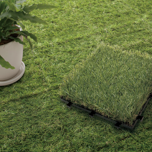 wholesale DIY synthetic garden grass floor tiles