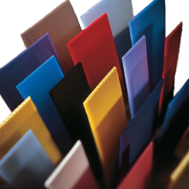 PP Corrugated Plastic Sheet Customized Size Long Lifespan Transparent Translucent