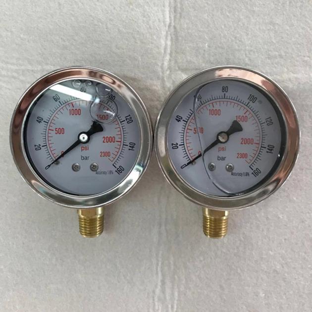 Water Working Media Bottom Pressure Gauge
