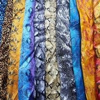 Poly spandex satin print 