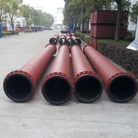 China mining industry rubber lined steel pipe