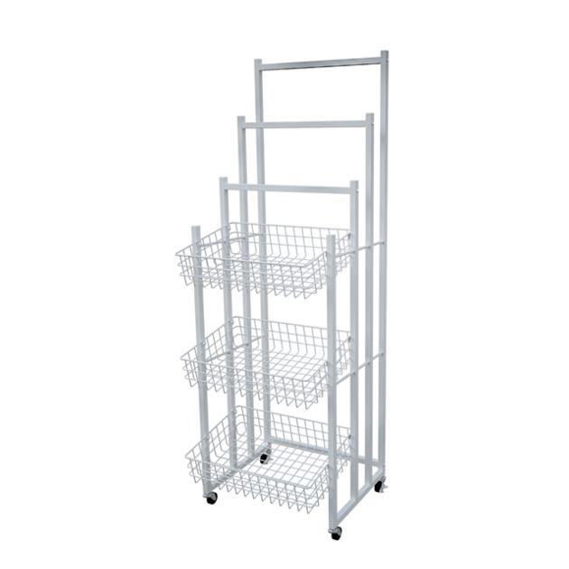 supermarket convenient store Small Metal display basket stand shop promotion rack umbrella stand 