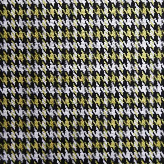 Jacquard houndstooth fabric