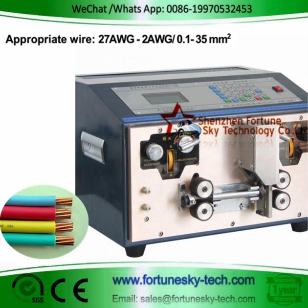 Automatic 27awg-2awg 0.1-35sqmm Wire Stripping Machine