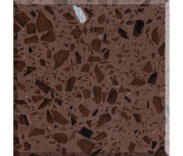 Supply Crystal Brown Quartz Stone Slabs