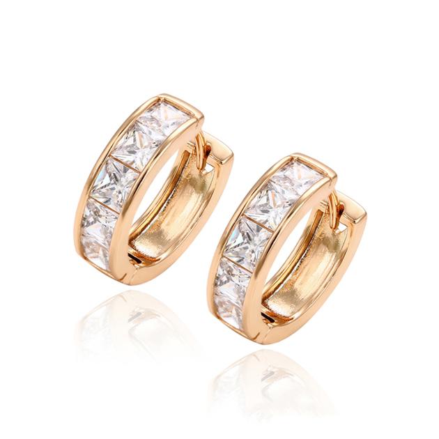 White Zircon Yellow Gold Planting Earrings | Customized Jewelry Manufacturer  | 925 Sterling Silver