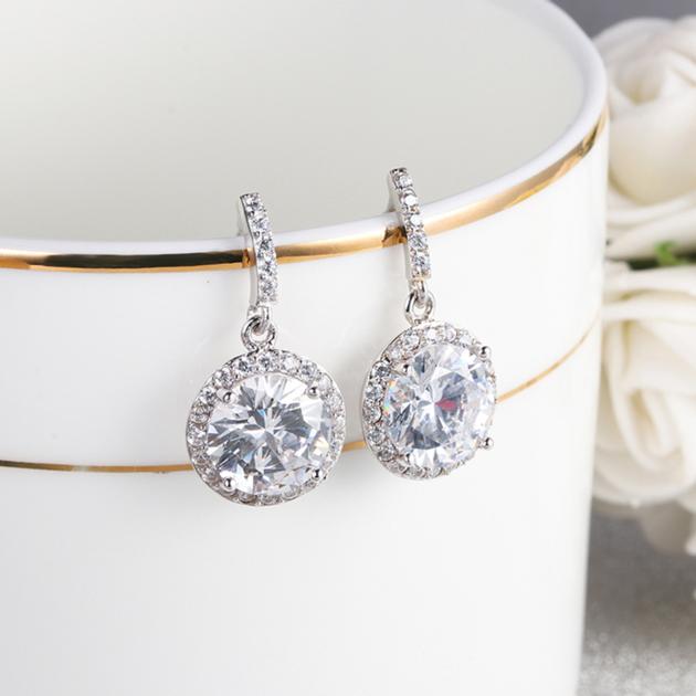Sterling Jewelrys Halo Stud Earrings Wholesale