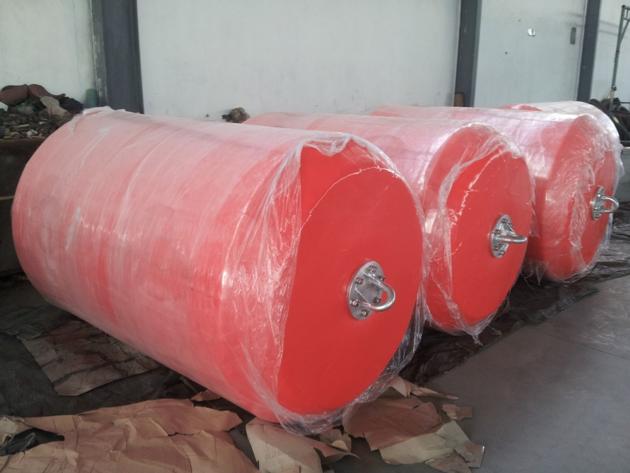 Polyurethane foam filled floating EVA colorful fender 