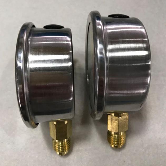 63mm Crimped Ring Bezel Glycerin Pressure