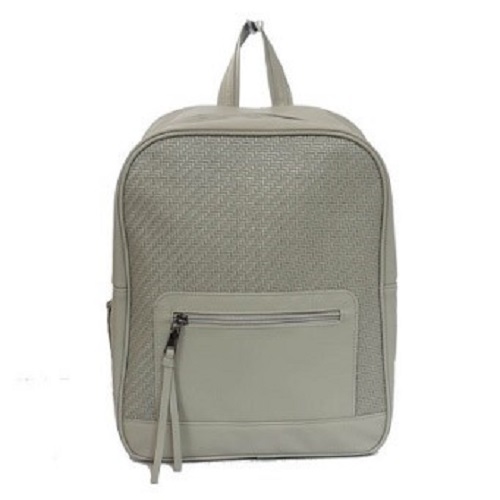 Woven Texture Leather Backpack