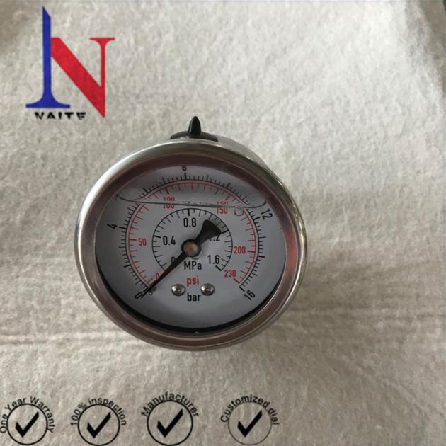 2.5 Inch Dial Face Industrial Thread Oil Pressure Gauge