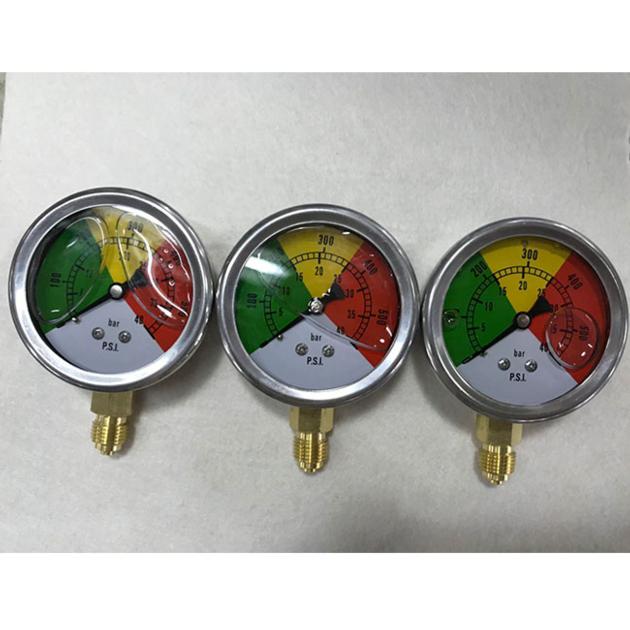 63mm Crimped Ring Bezel Glycerin Pressure