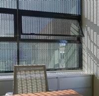 Perforated aluminum security window or door screens