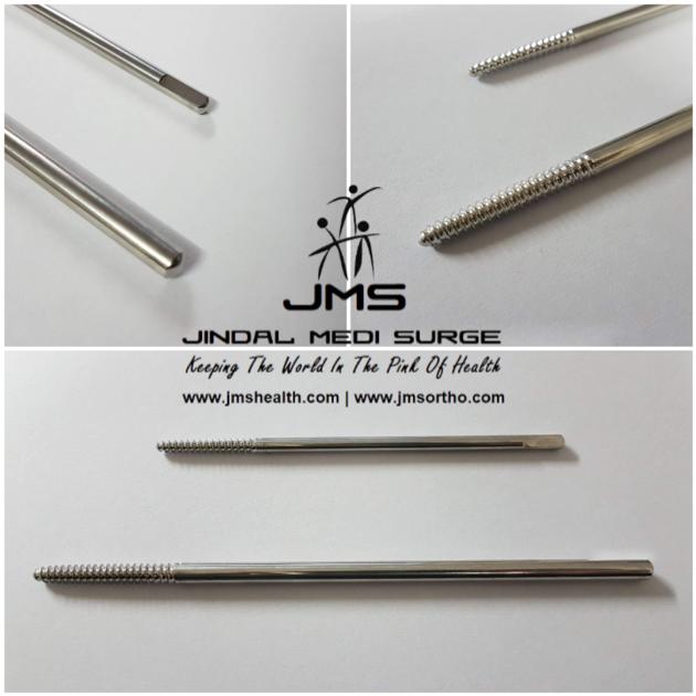 Front Threaded Pin Shanz Screw Orthopedic Implant