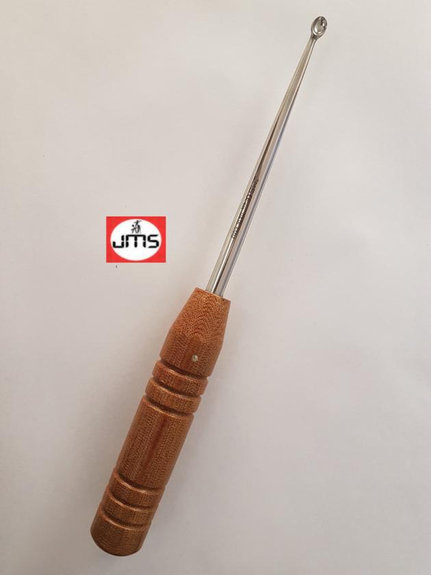 Bruns Bone Currette with Fiber Handle Orthopedic Instrument